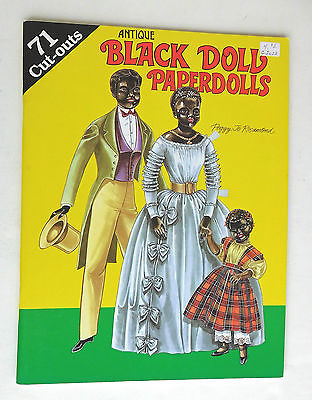 ANTIQUE BLACK DOLL Paper Dolls Peggy Jo Rosemond Hobby House 1991 UNCUT
