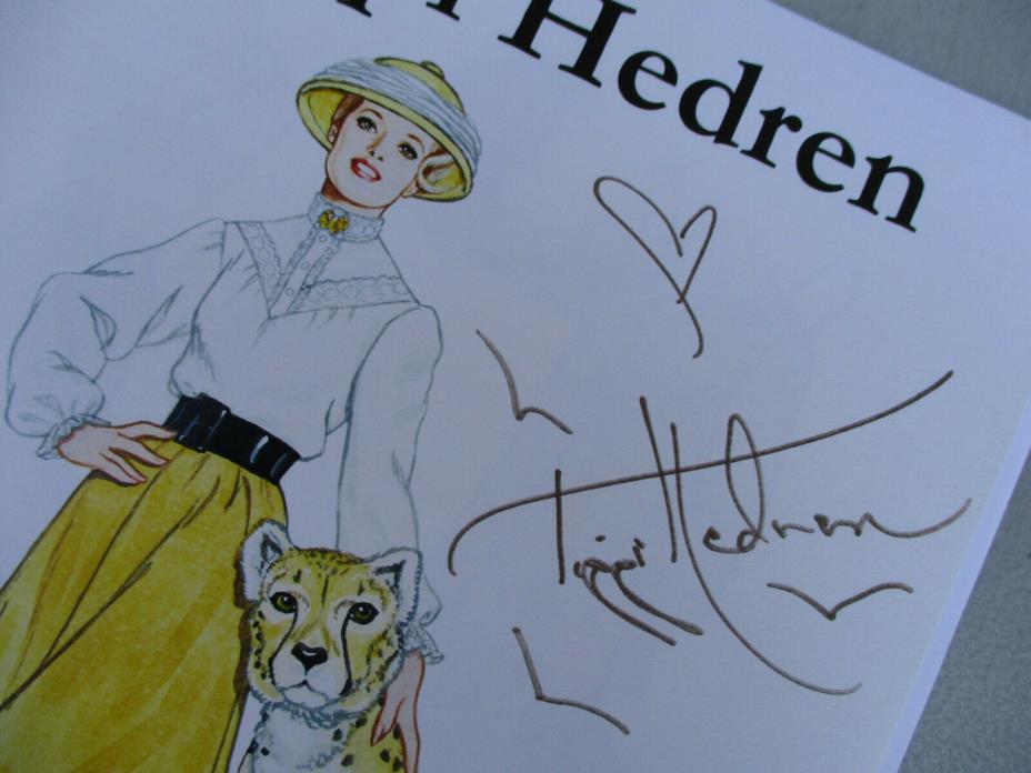 Tippi Hedren Signed Real Actual Autograph Paper Doll The Birds Cult Classic 2004