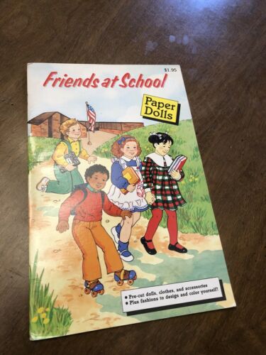 Vintage 1989 Friends At School Paper Dolls Uncut Collectible Set
