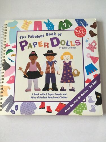 Klutz Fabulous Book Of Paper Dolls / By Julie Collings/ Hardcover