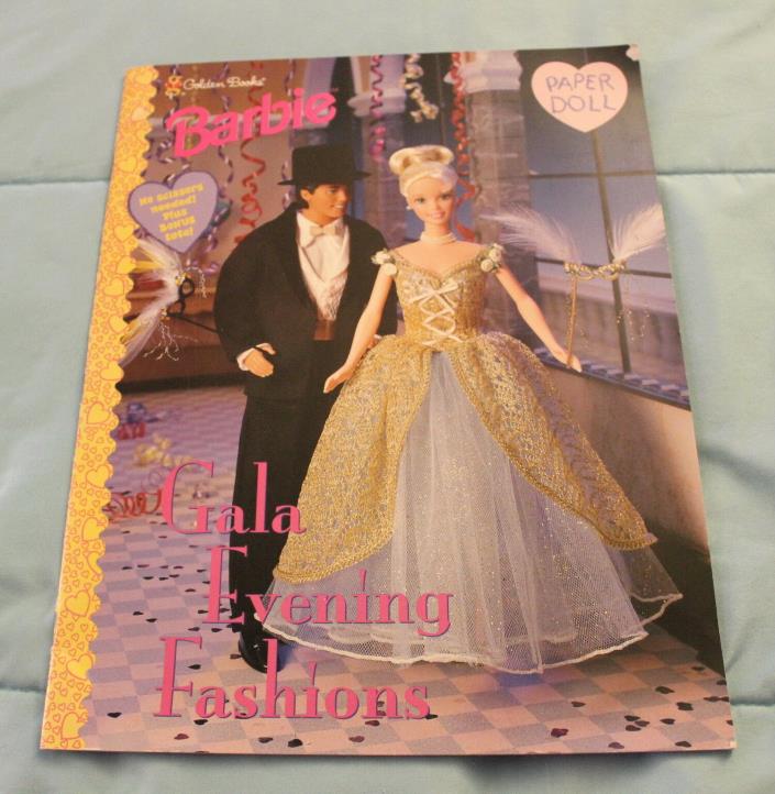 1998 Golden Books Barbie Gala Evening Fashions Paper Doll Book---Unused