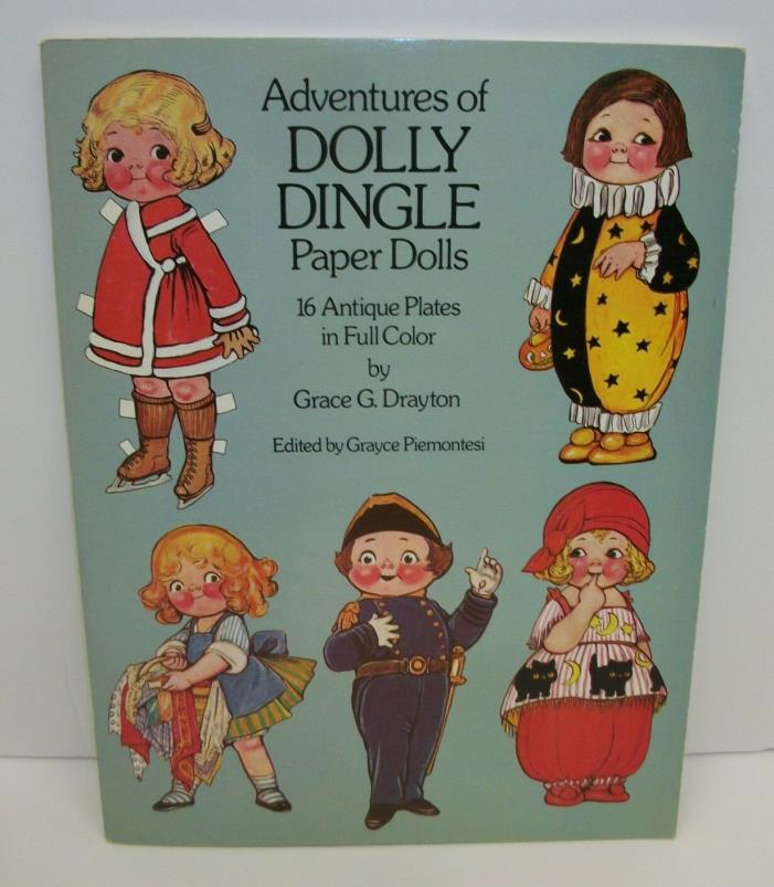 Adventures of Dolly Dingle Paper Dolls by Grace Drayton 1985 Dover Uncut