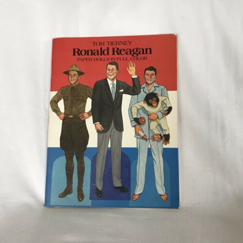 VINTAGE  1984 Nancy and Ronald Reagan Cut-Out Paper Doll Book