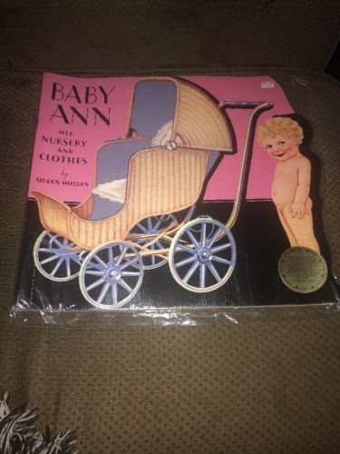 1985 Queen Holden BABY ANN, HER NURSERY & CLOTHES Paper Dolls from Merrimack
