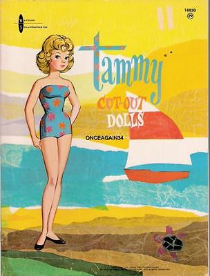 VINTAGE UNCUT ORIGINAL SIZE 1963 'TAMMY' PAPER DOLLS~#1 REPRO~8 PAGES CLOTHES!