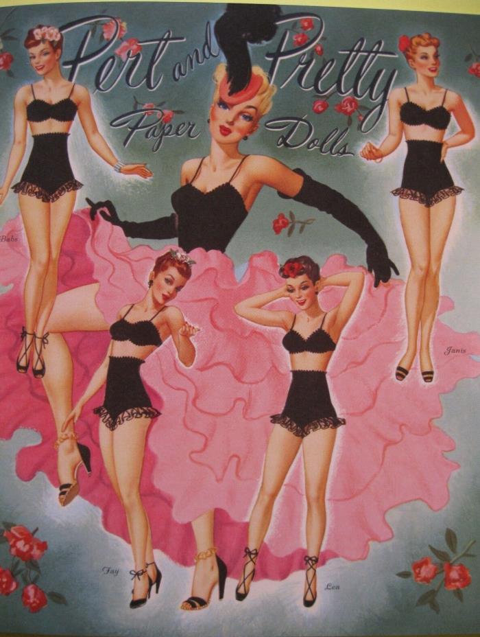 Gorgeous 1940s PERT AND PRETTY Reproduction Paper Doll Book