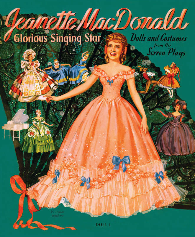 JEANETTE MACDONALD Vintage Reproduction Paper Doll Book--SPECIAL PRICE!