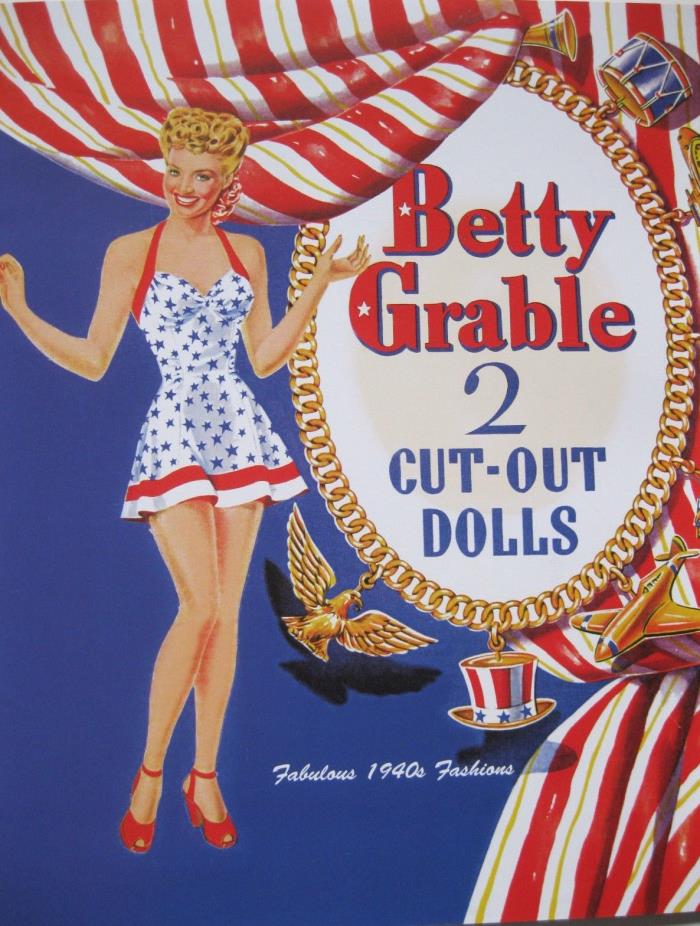 Pin-Up Queen BETTY GRABLE Vintage Reproduction Paper Dolls--SPECIAL PRICE!