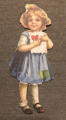 Victorian Little Girl Paper doll, New, Reproduction, Die Cut