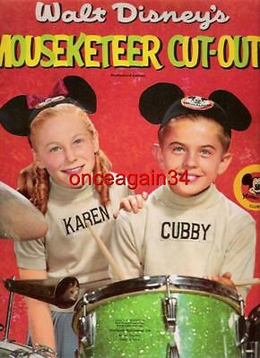 VINTAGE UNCUT 1957 'KAREN & CUBBY' PAPER DOLLS~#1 REPRODUCTION~NOSTALGIC/SCARCE!