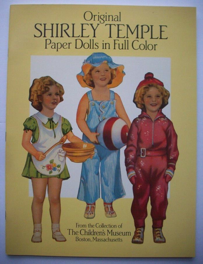 Shirley Temple Paper dolls uncut 1988 Dover Movie Star