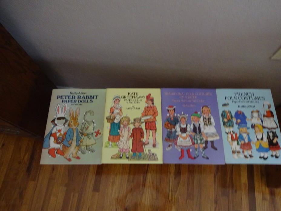 1980's & 1992 Paper Dolls by Kathy allert, Reproduction 4 Books Great Lot! Lot 2