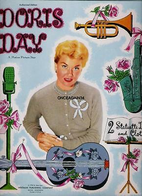 VINTAGE UNCUT 1956 DORIS DAY PAPER DOLLS~#1 REPRODUCTION~FABULOUS SET/NOSTALGIC