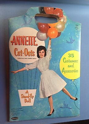 1962 Annette Cut-Outs Paper Doll Set Walt Disney Edition