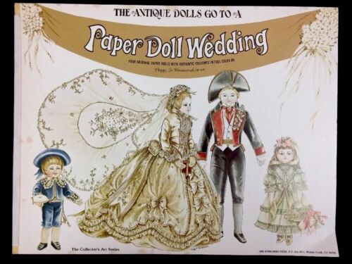 Vintage 1976 The Antique Dolls Go To A Paper Doll Wedding The Evergreen Press