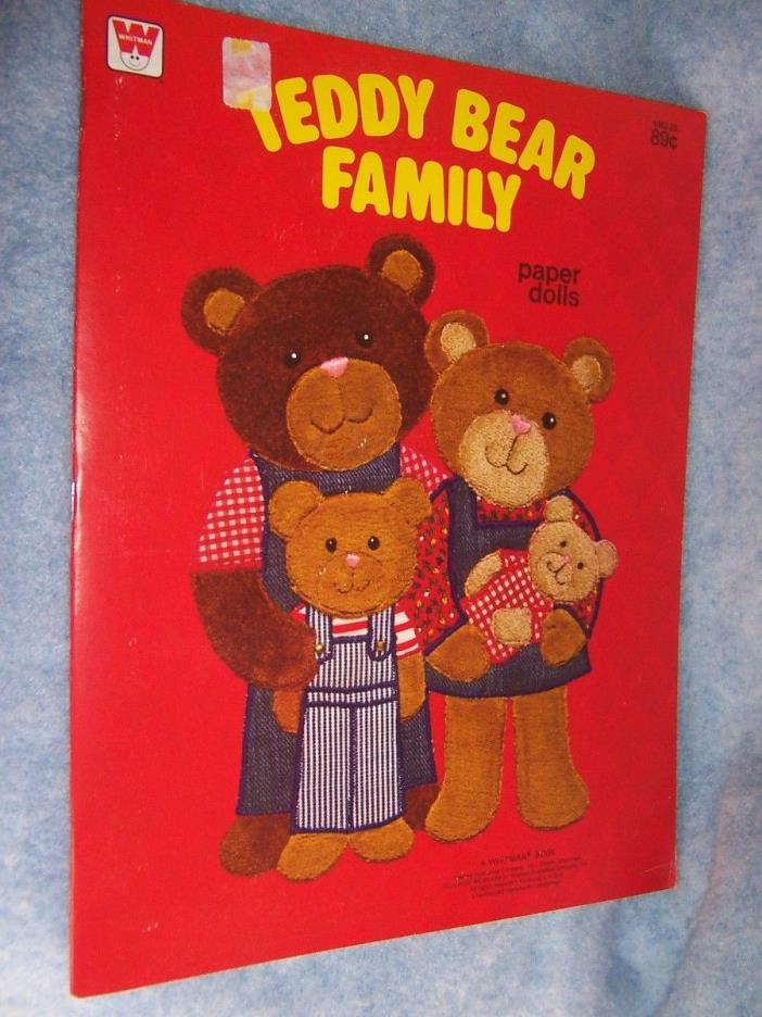 1980 Whitman- Teddy Bear Family paper dolls