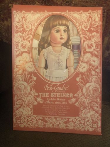 Vintage Uncut Paper Doll by Peck-Gandre “The Steiner” 1986 French Doll Series