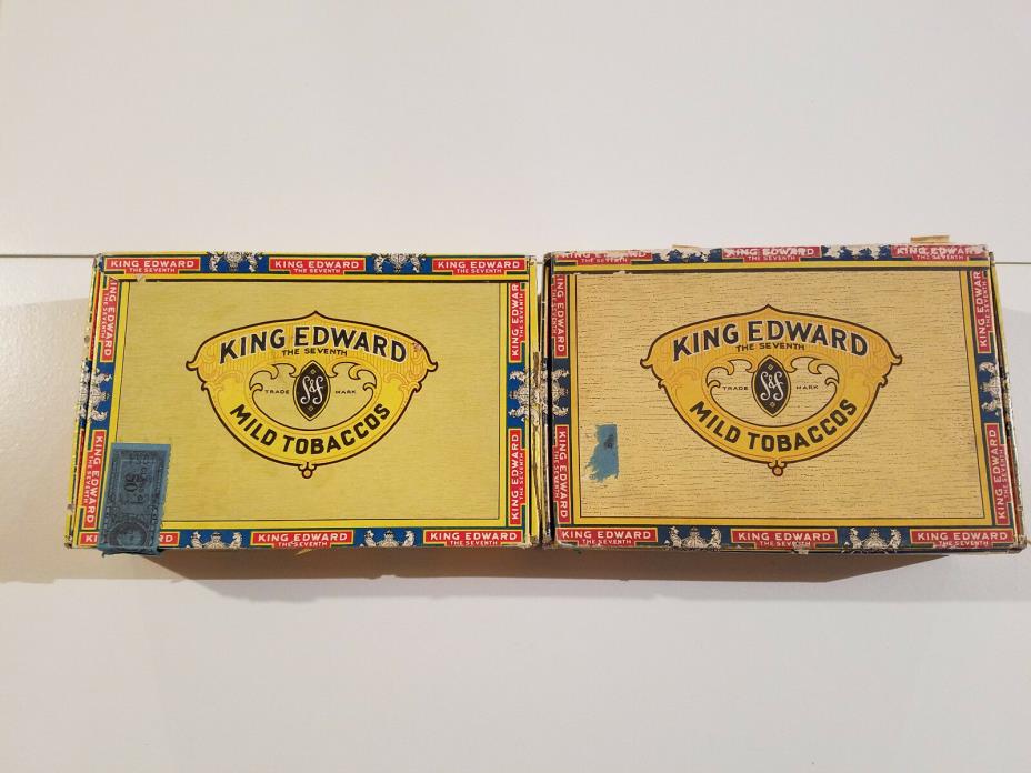 King Edward Cigar Boxes 2 One Imperial One Invincible
