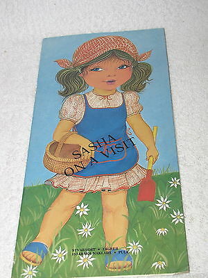 SASHA ON A VISIT  PAPER DOLL BOOK 1985 FIRST EDITION 10,000 COPIES