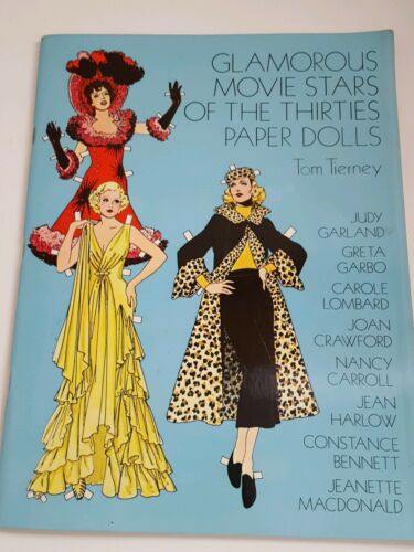 Movie Stars of the Thirties Paper Dolls by Tom Tierney (1978) Old Stock!