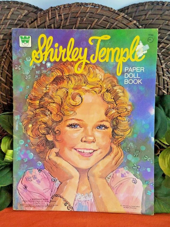Vintage Uncut Whitman Shirley Temple Paper Doll Book 1986 (Copyright 1976)
