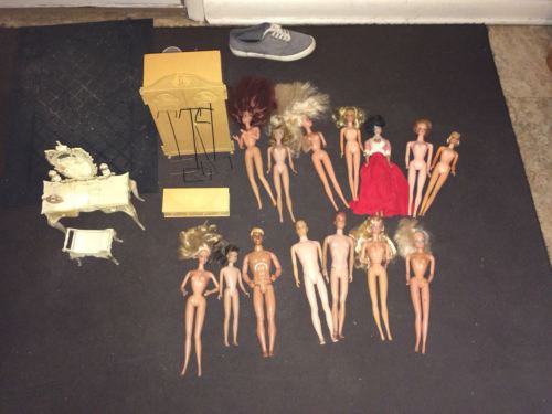 Substantial vintage Barbie lot . Range from early - late 60's Some Rare
