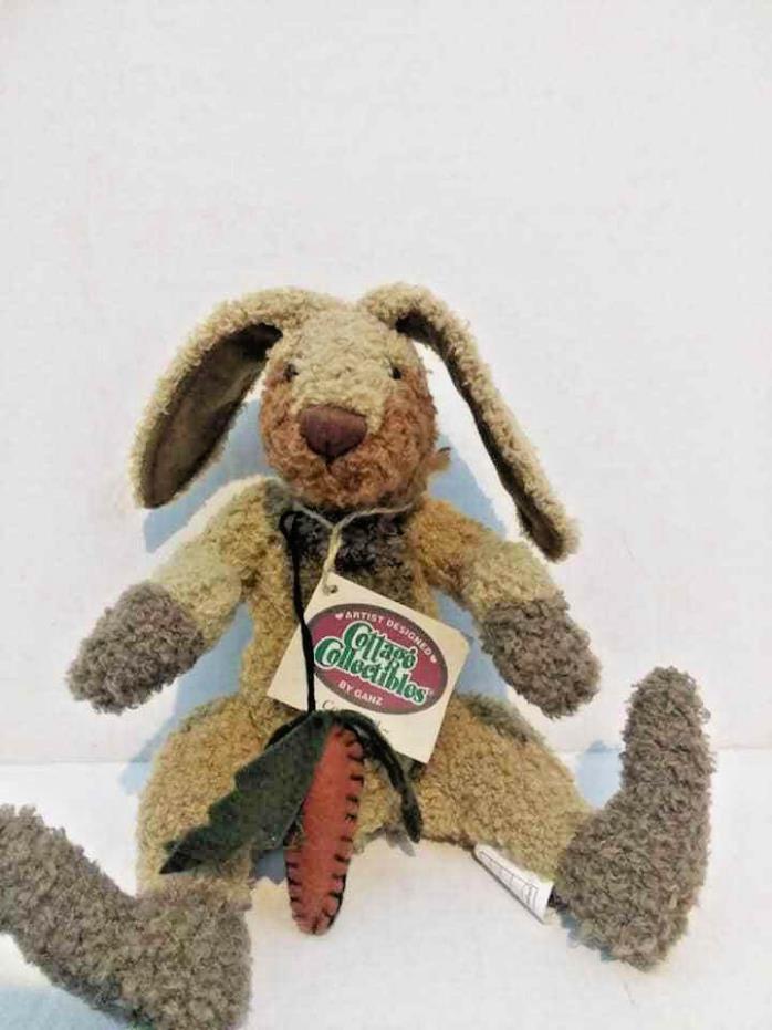 1998 Ganz Country Bunny Plush COTTONTAIL Rabbit Cottage Collectibles