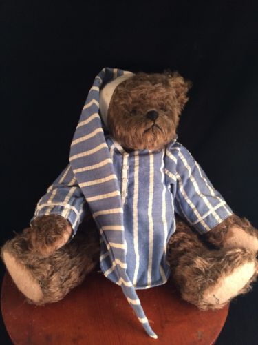 Vtg 1988 Terry Skorstad Mohair Sleepy Bear Ganz Cottage Collectibles 14