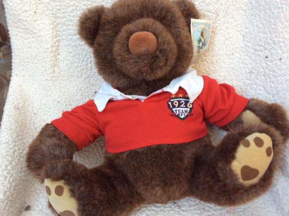 Vintage 1994 Gund Lands' End Grizzly Grabinski Bear Authentic Rugby