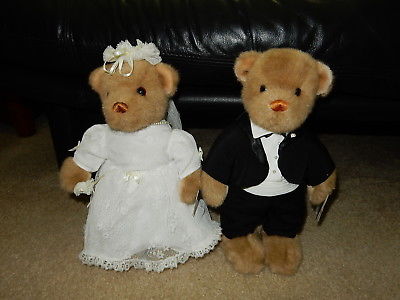 Gund Teddy Bear NWT Bride and Groom Marriage Couple 12
