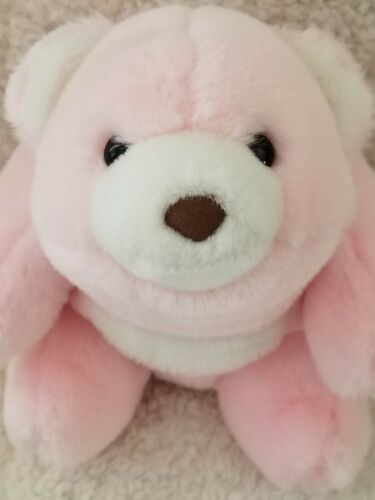 VTG GUND 1980 Pink Snuffles Polar Bear Plush Toy 9