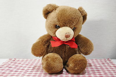 GUND  13 inch TENDER TEDDY  Bear  with bow (C7))