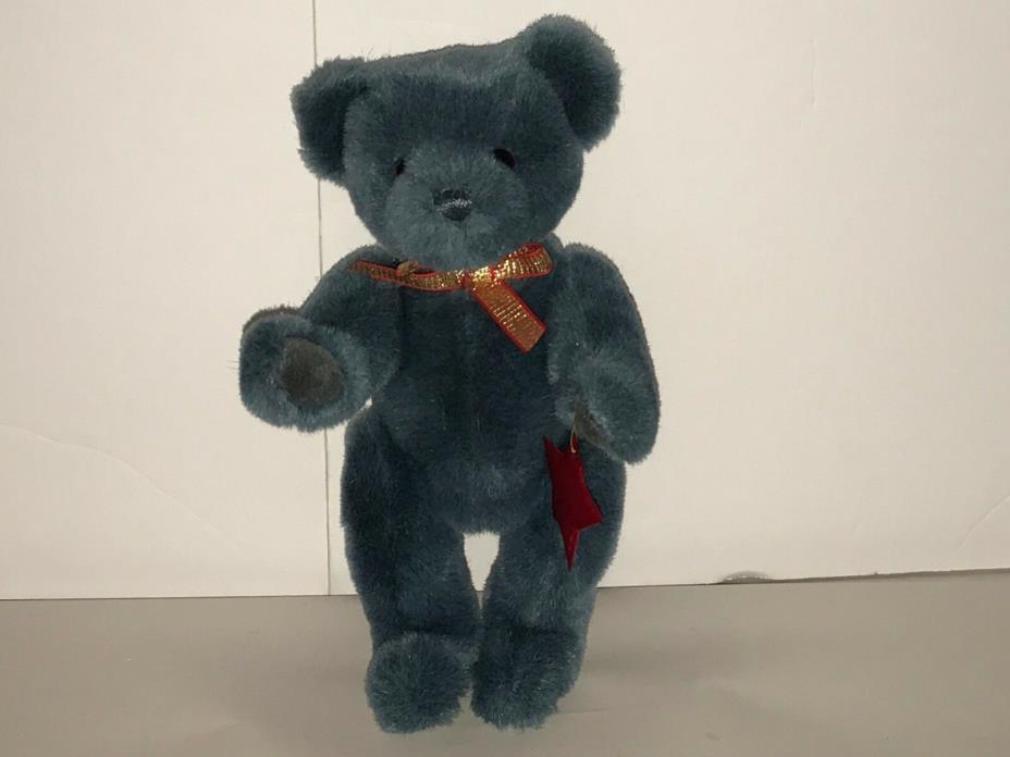 1994 Collectors Teddy Bear Gund Gundy - Blue Plush Jointed -