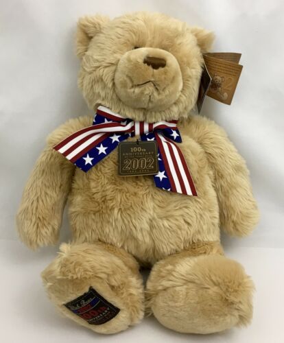 Gund 2002 Teddy Bear  100th Anniversity Commerative Wish Bear