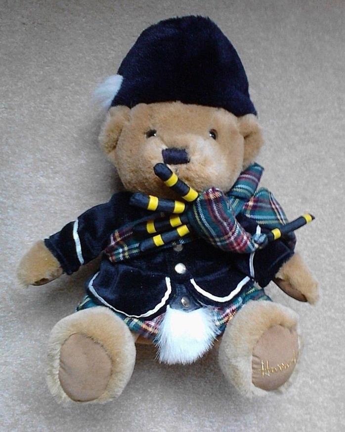 Harrods Knightsbridge Scottish Bagpipes Teddy Bear