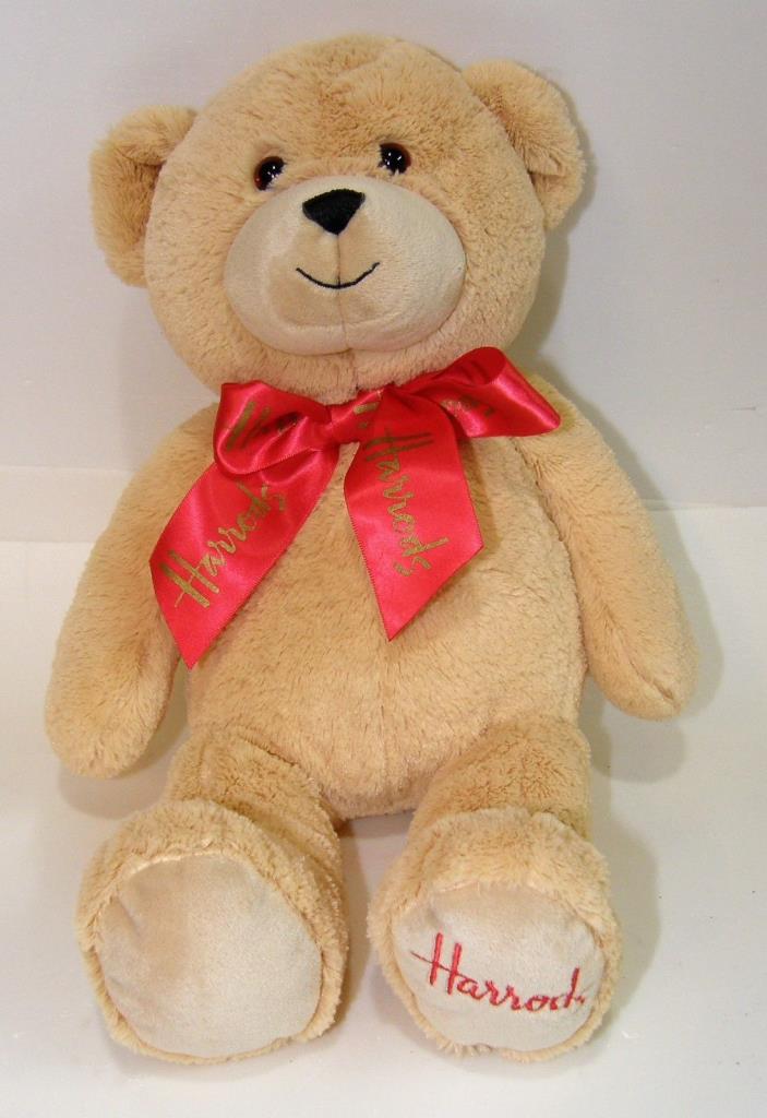Harrods Knightsbridge Teddy Bear Plush Fuzzy Stuffed Bear Plush Animal