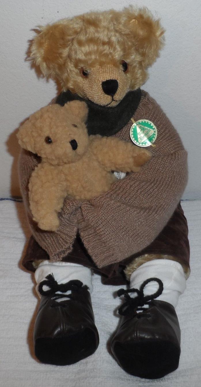 vintage Hermann Spielwaren Mohair Bear Germany NWT Peaceul World Animal Friend
