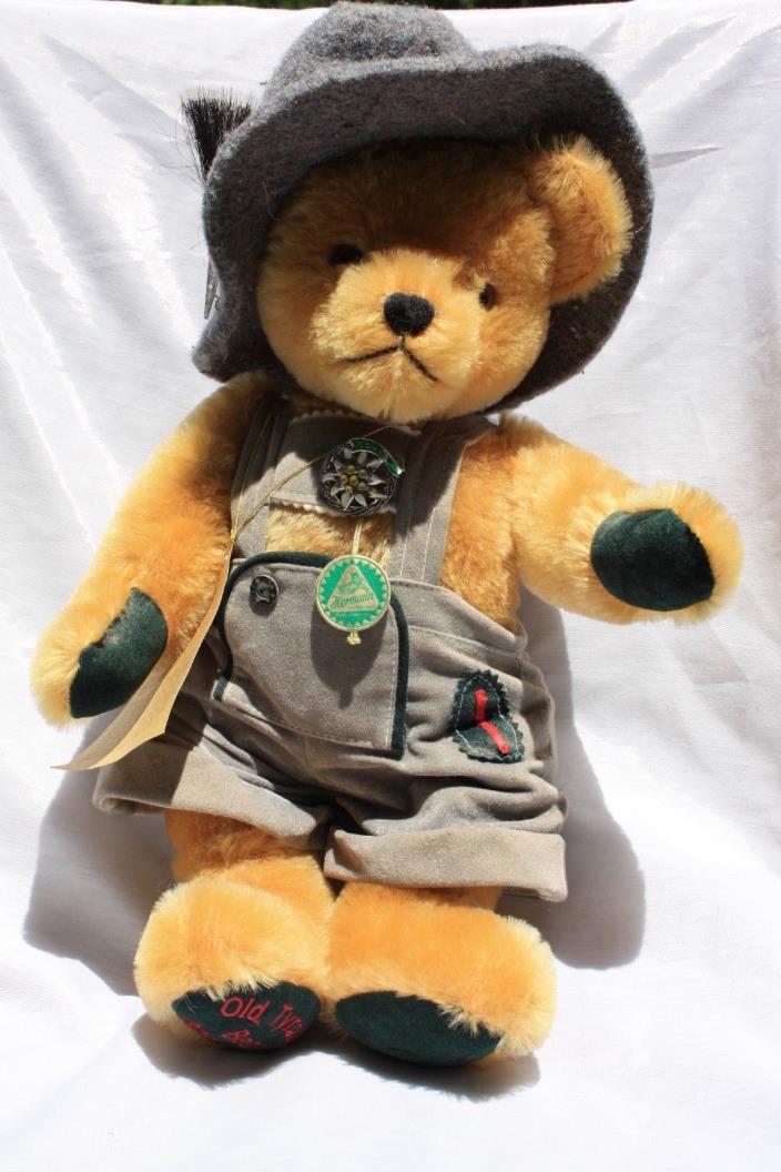 HERMANN Mohair Old Tyrolian Growler Teddy Bear Ltd Ed 320/500 Jointed w Tags