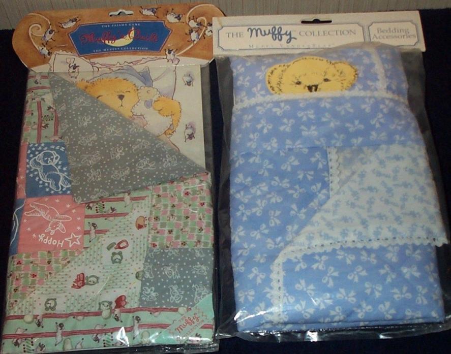 Muffy Vanderbear The Pajama Game Quilt & The Collection Bedding Accessories NRFP