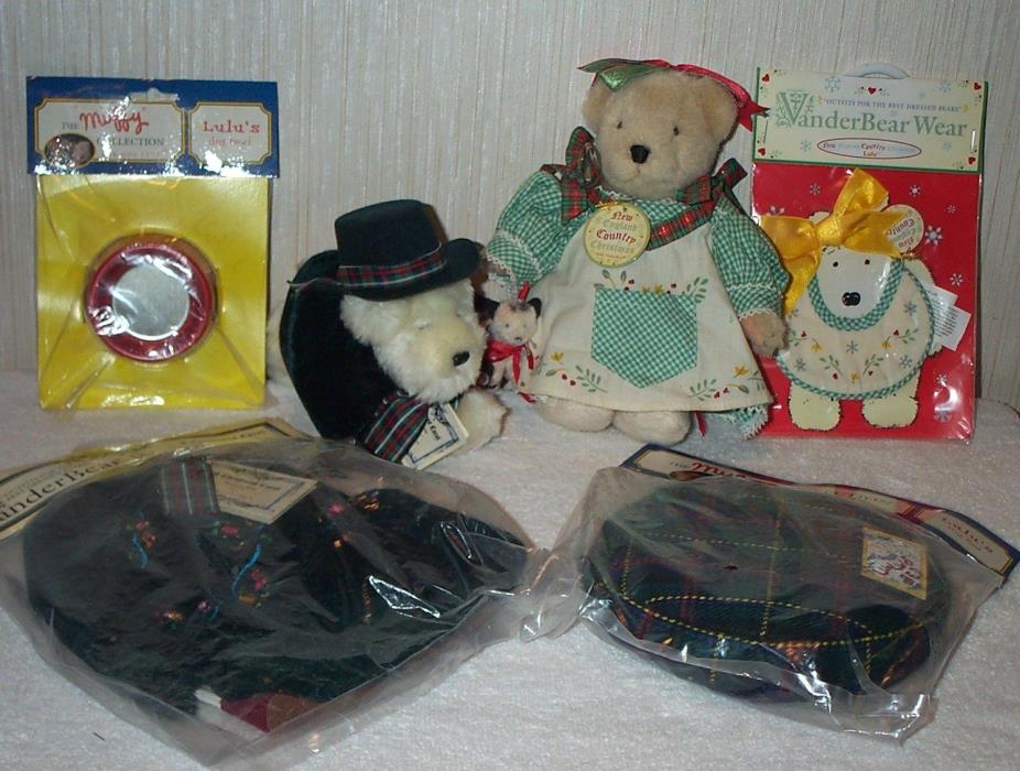 Lot Muffy & Lulu Vanderbear Christmas Holiday Bear, Dog, Outfits & Accessories