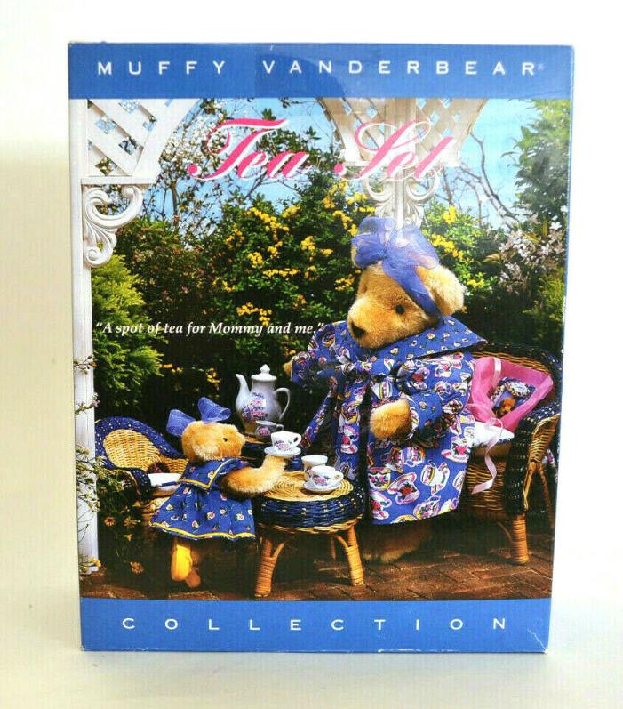 Muffy Vanderbear Collection Tea Set A spot of tea for Mommy and me 1990 with Box