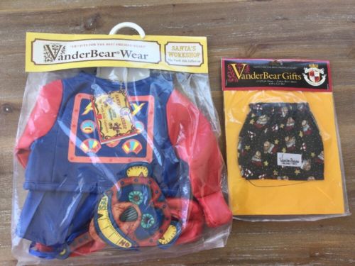 NAB VanderBear Wear - Fuzzy VanderBear NRFB Santa’s Workshop North Pole  & Bonus