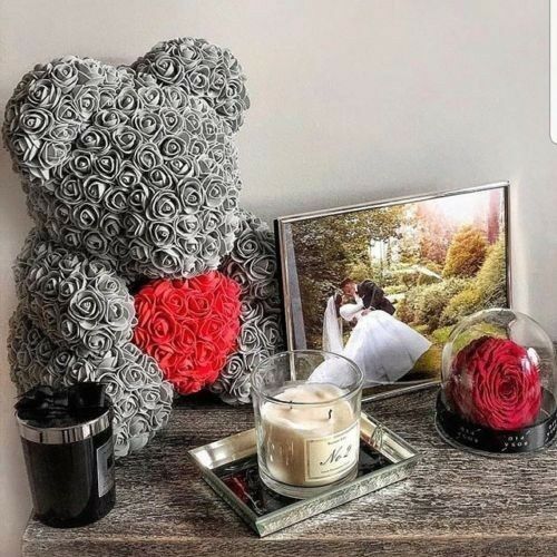 Giant Large Huge Big Teddy Bear Red Rose Flower Bear Valentine Day Gift NEW 40cm