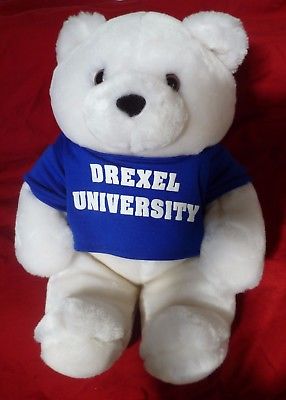 White Plush Teddy Bear, Drexel University 14