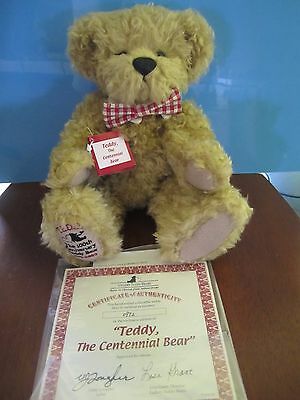 BRAND NEW “TEDDY The CENTENNIAL BEAR” by Vicky Lougher: Ashton-Drake  W/SHIPPER