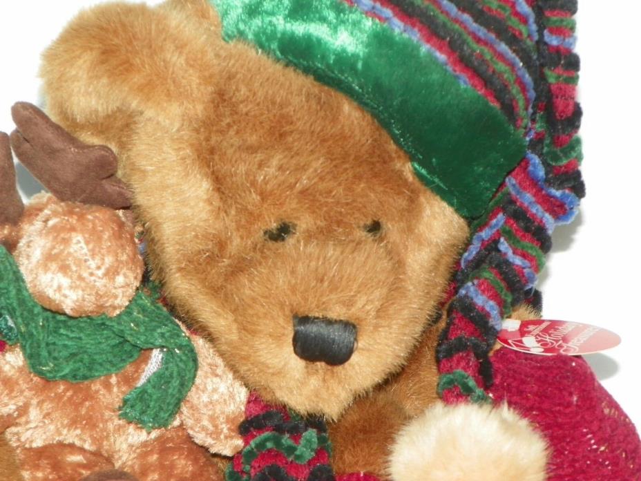 Stuffed Teddy Bear Soft Expressions Holiday Treasures