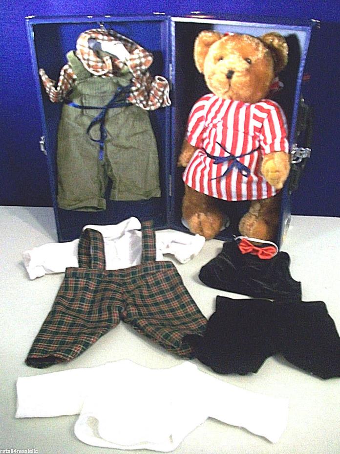 INTERNATIONAL TRAVEL BEAR CHOSUN HARD CASE TRUNK DRESS UP CLOTHES OUTFITS TEDDY