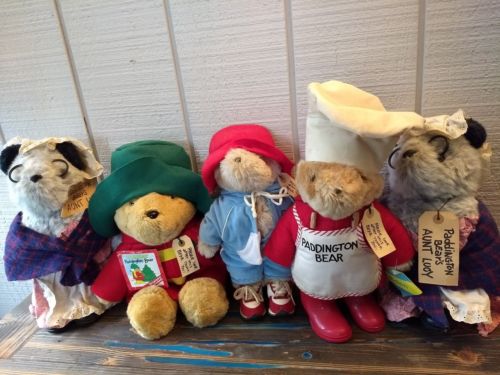 5 Paddington Bears Christmas Bear, Aunt Lucy, Chef & Workout Bear