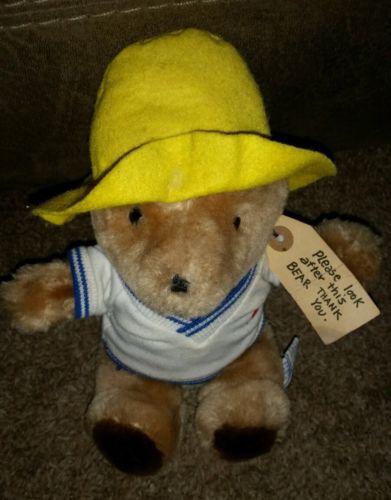 Vintage 1975 Paddington Bear plush - Darkest Peru to London series - Eden 10 