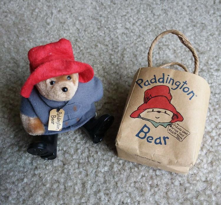 VTG Paddington Bear Blue Coat Red Hat 5